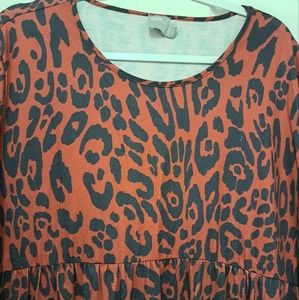 ASOS animal print babydoll dress